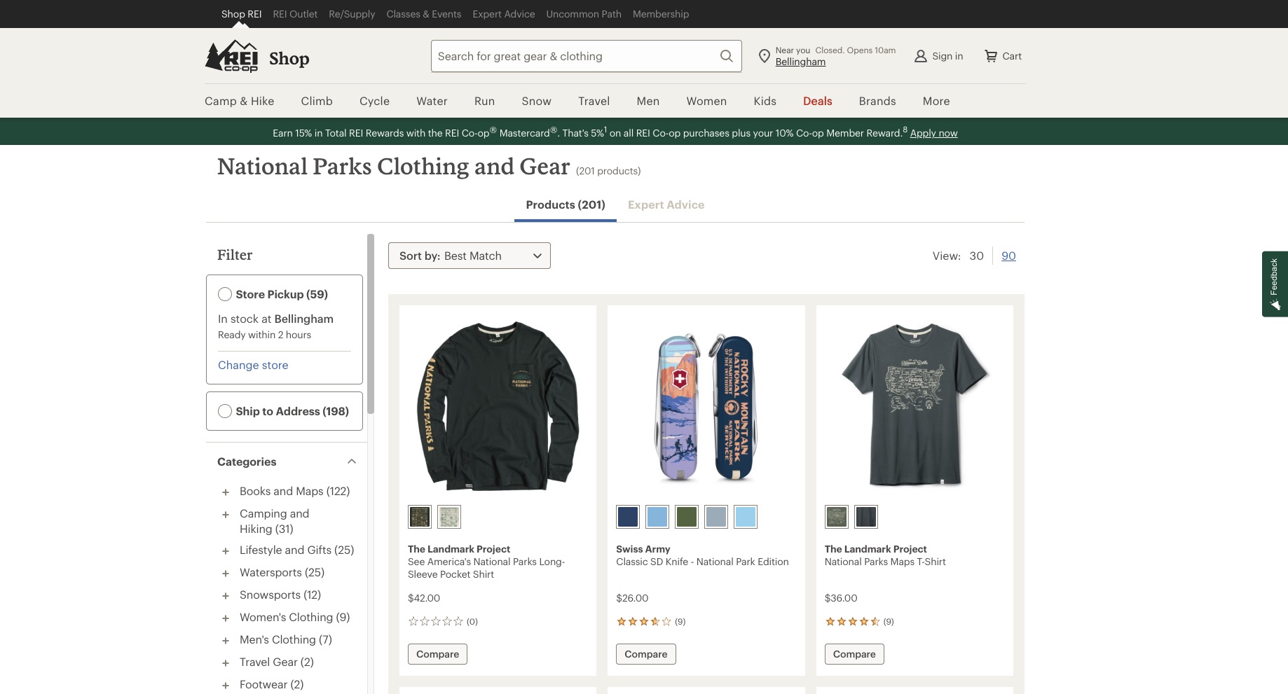 Pullover, socks, and t-shirt displayed in an online store.