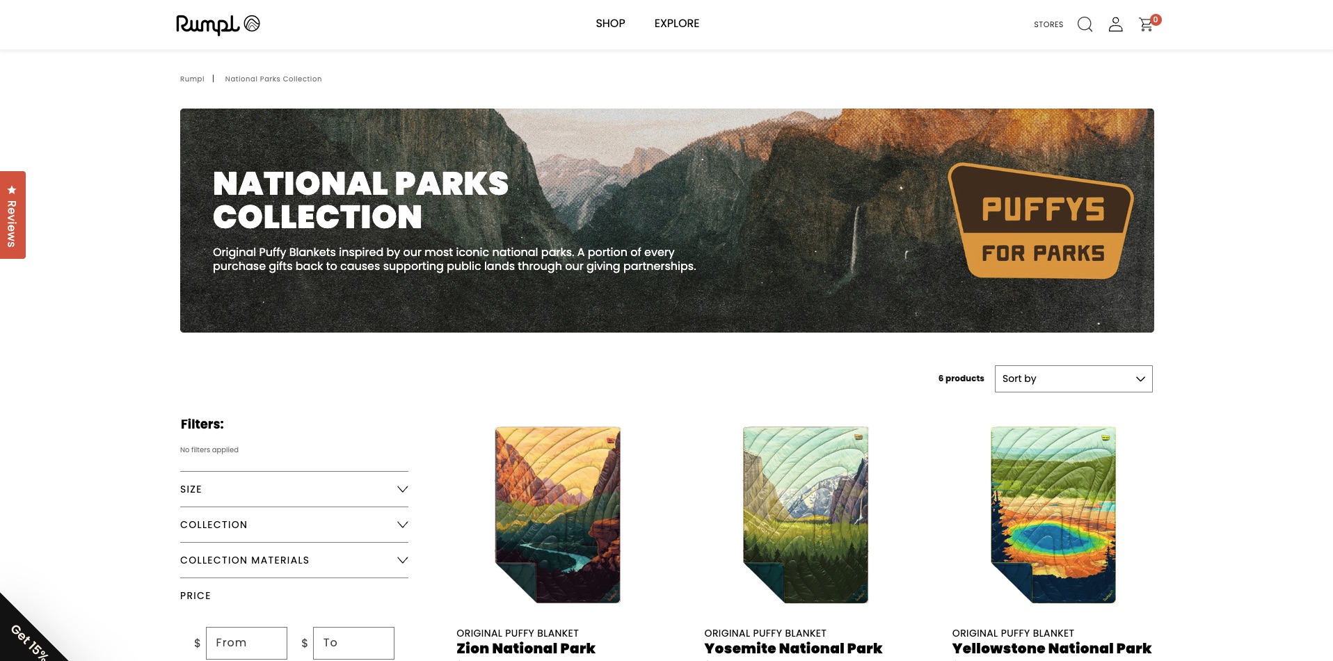 National parks poster collection with three colorful illustrations.