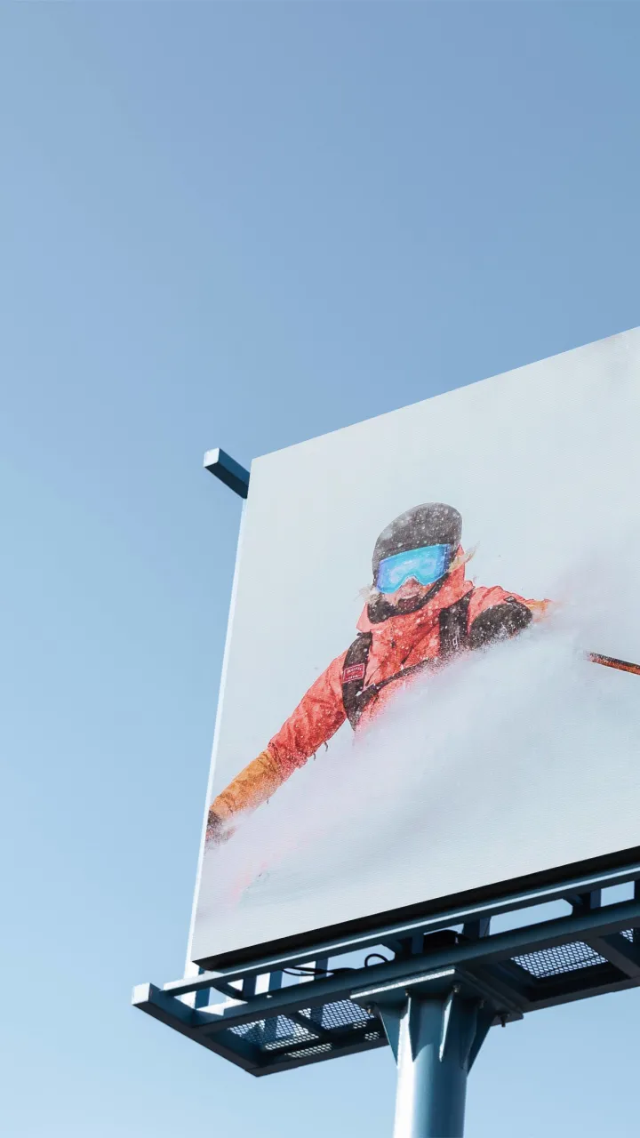 A billboard mockup for Sierra at Tahoe