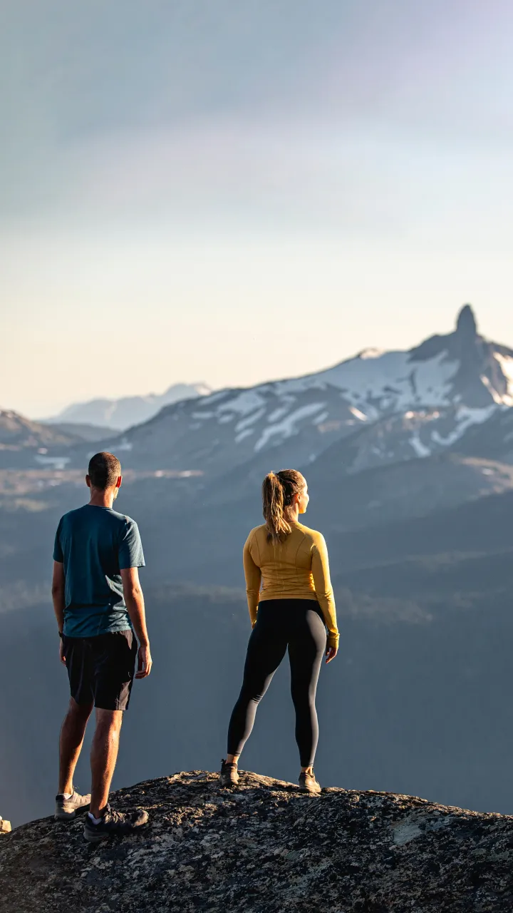 couple standing looking at blacktusk