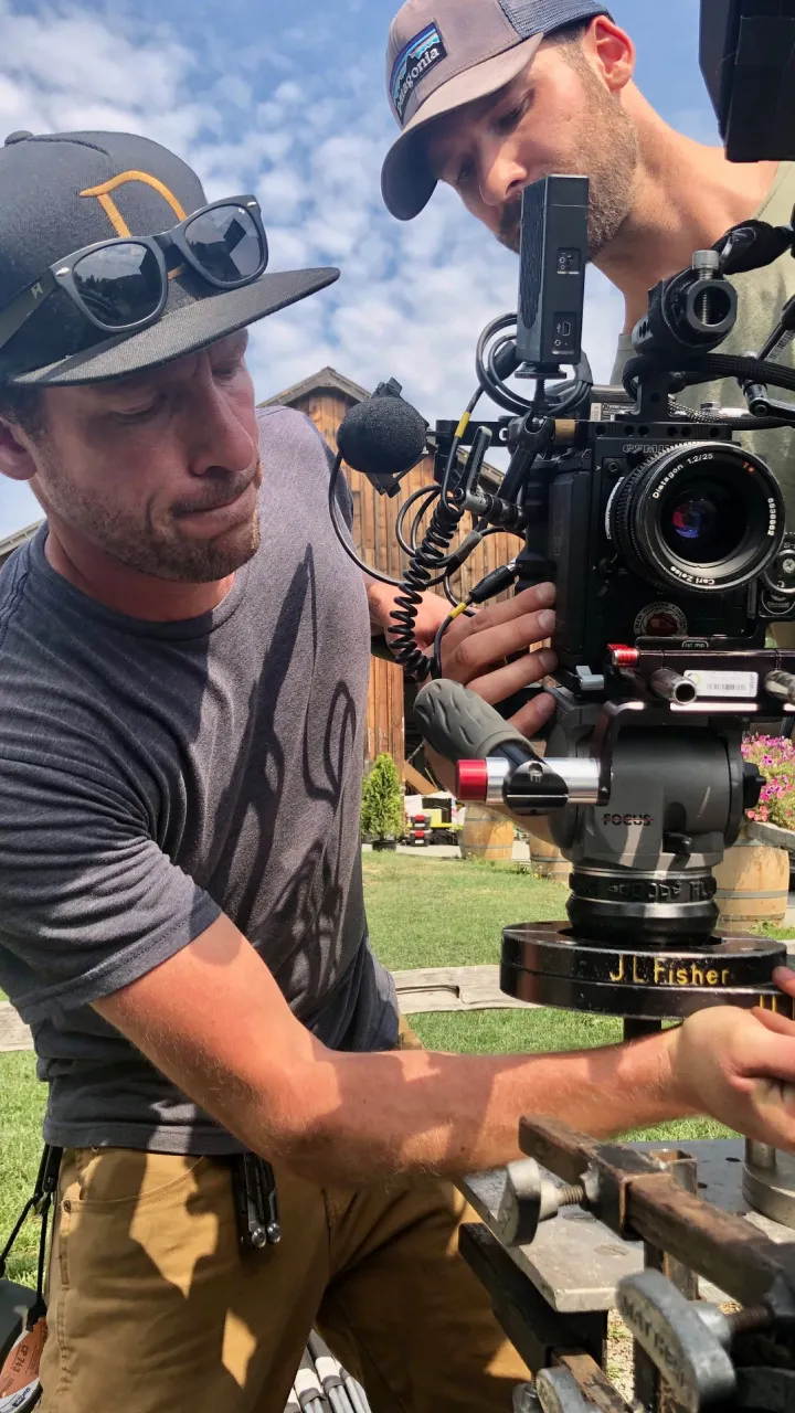 cinematographer with camera