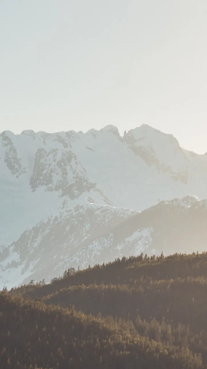 Mountains at sunset