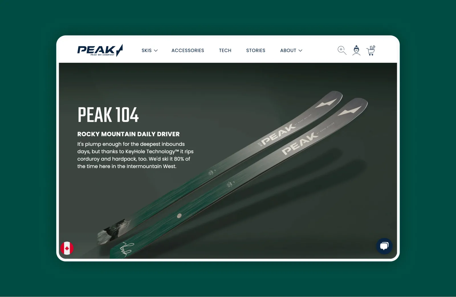 Peak Skis header