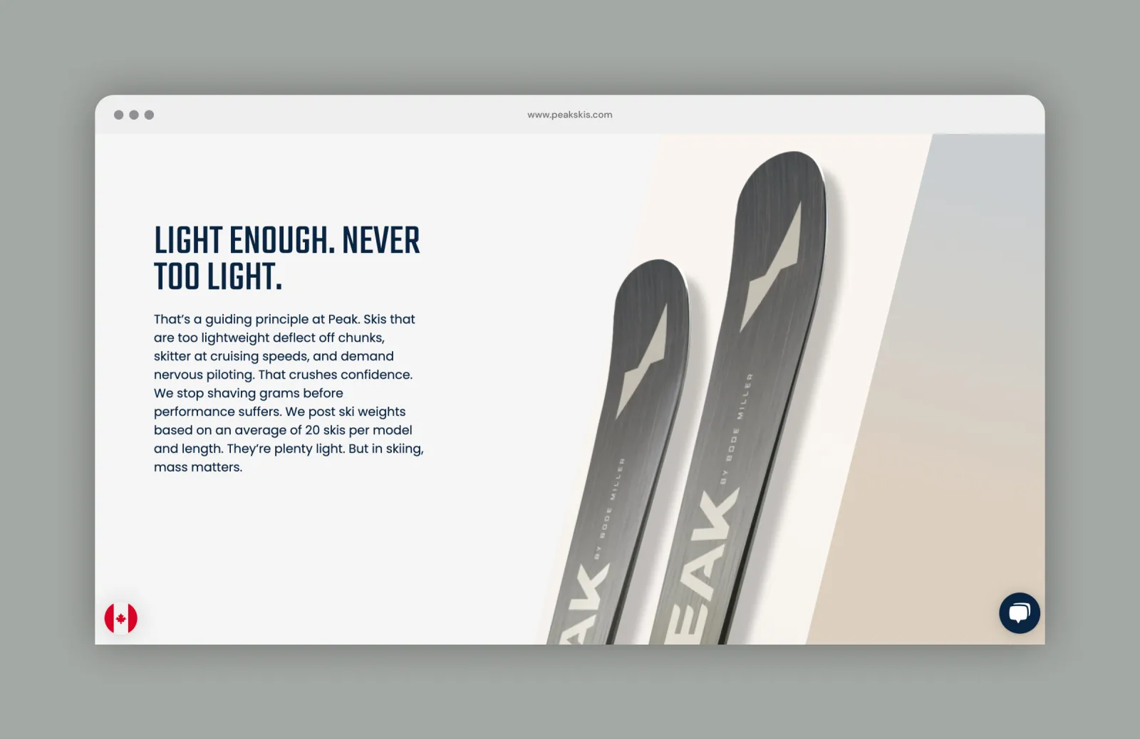 Peak Skis technology