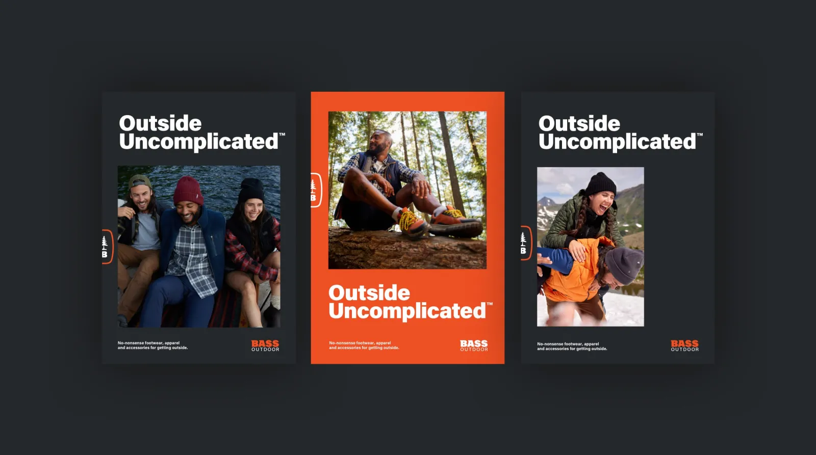 Outside Uncomplicated print ads