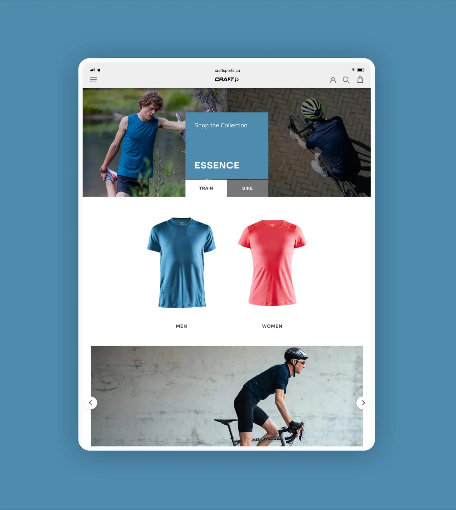 ipad mockup of website 1