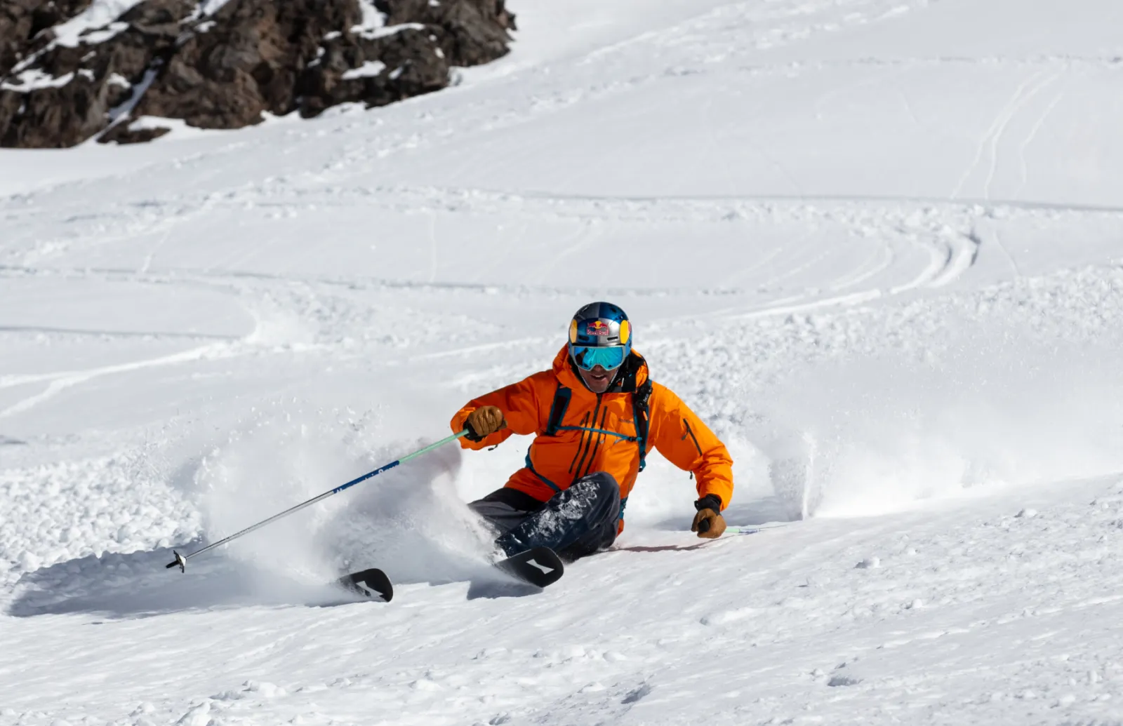 Chris Davenport Skiing down a mountain