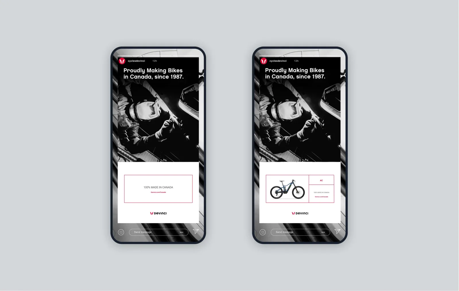 Devinci instagram story