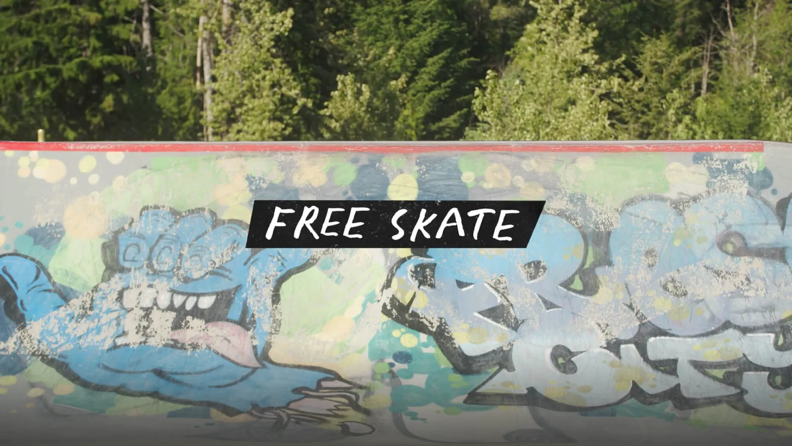 Video title screen, Free Skate