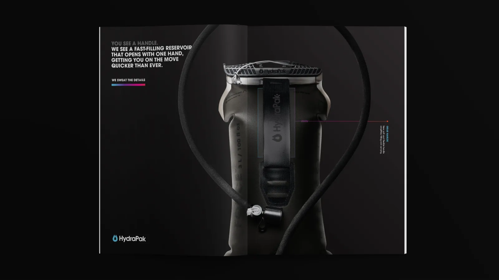 mockup of a print ad featuring the Force reservoir