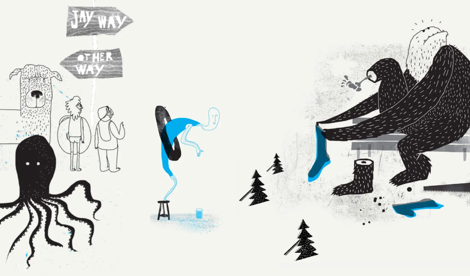 Jay Peak website illustrations