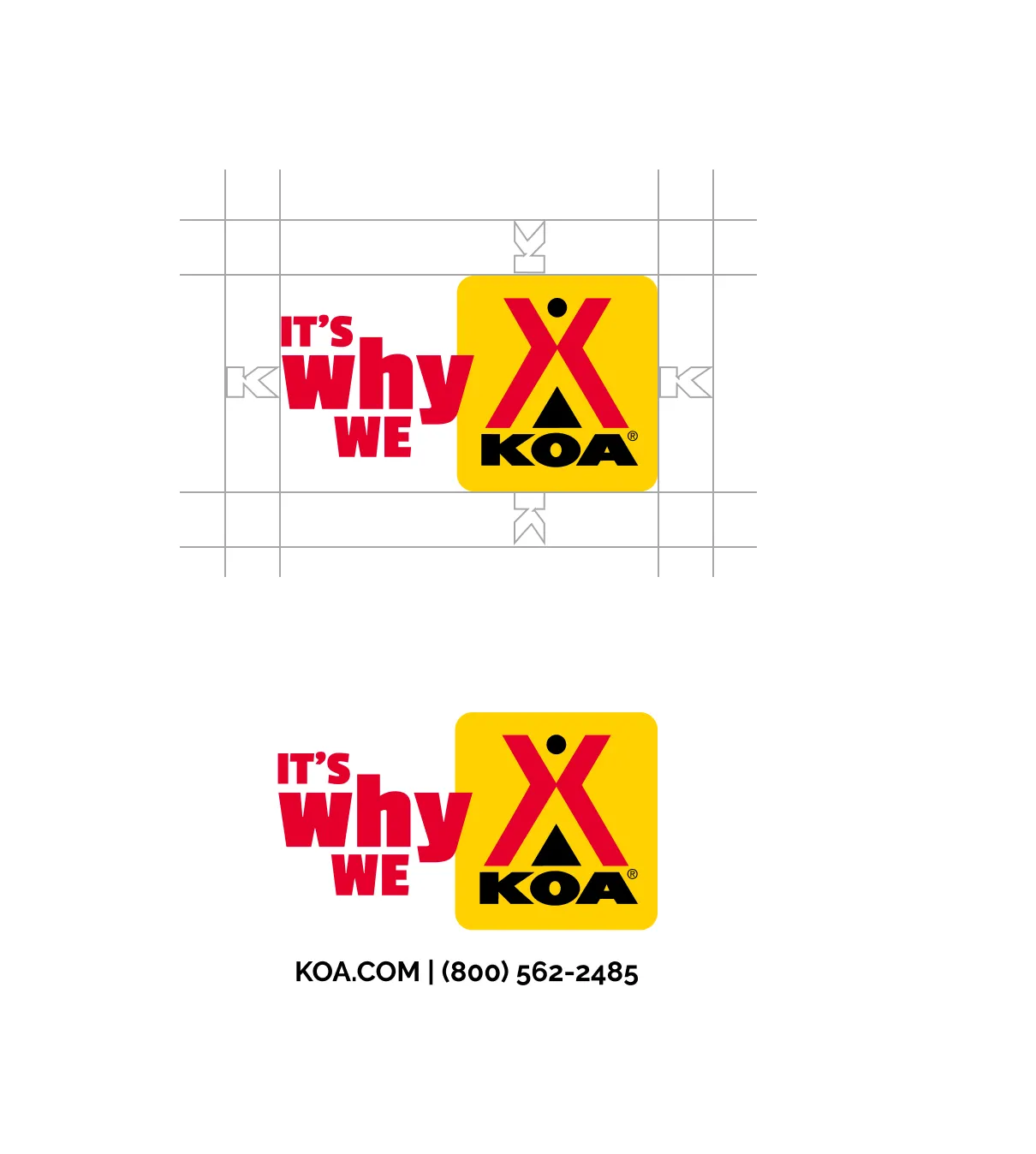 KOA logo lockups