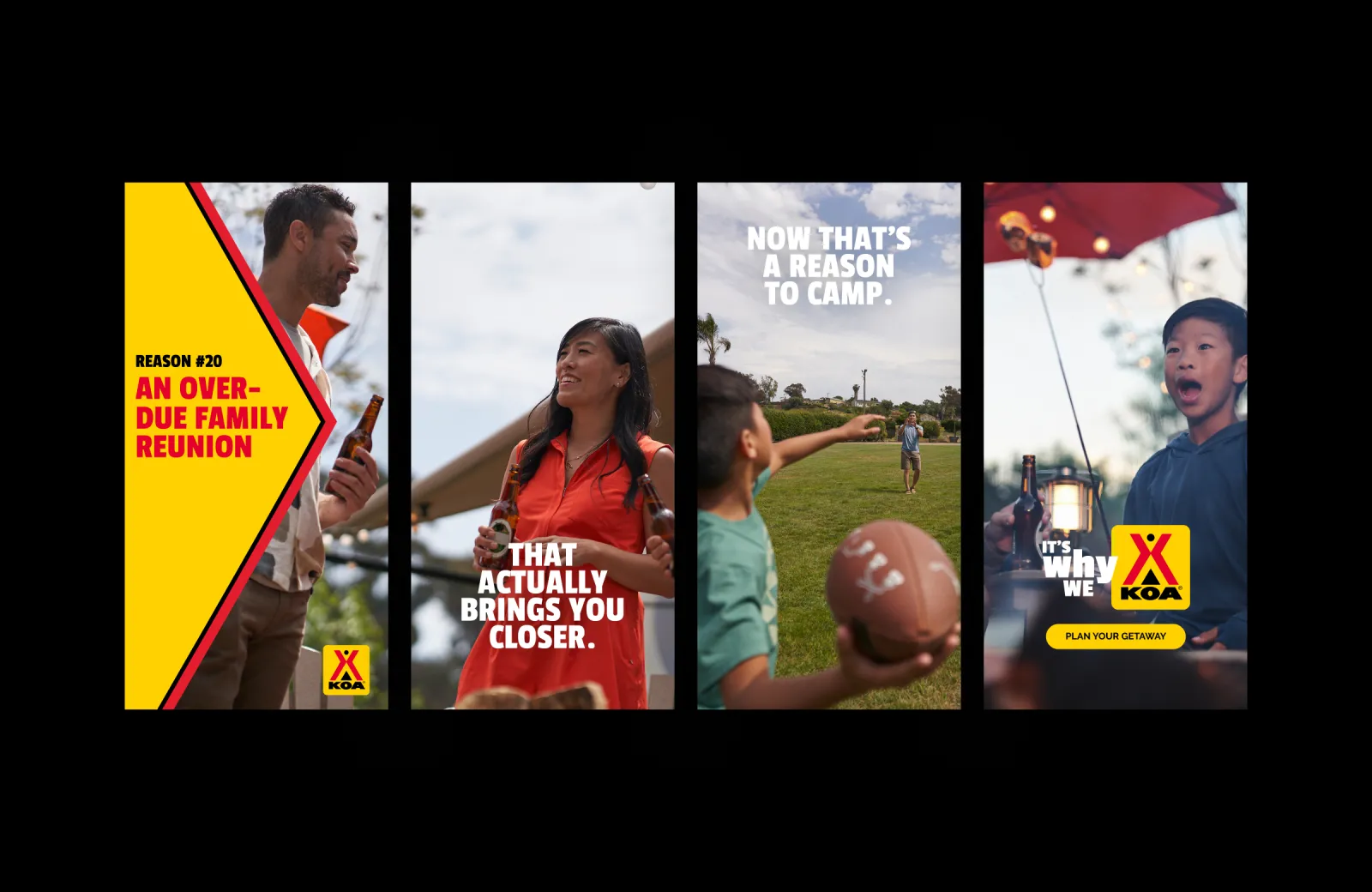 Mockup of KOA digital display banners