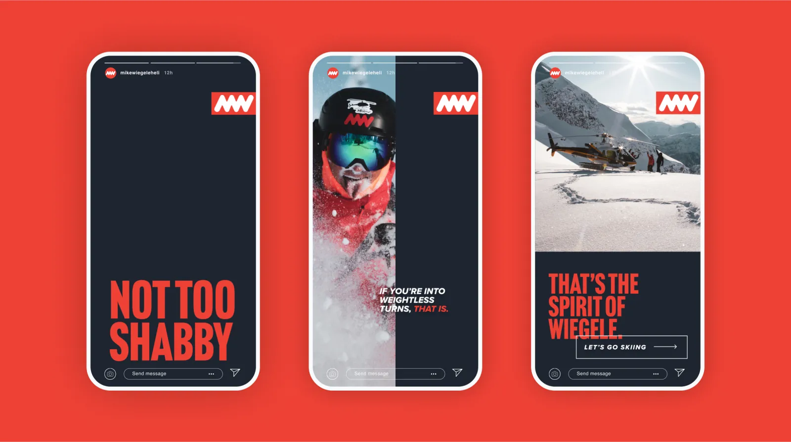 A social story mockup