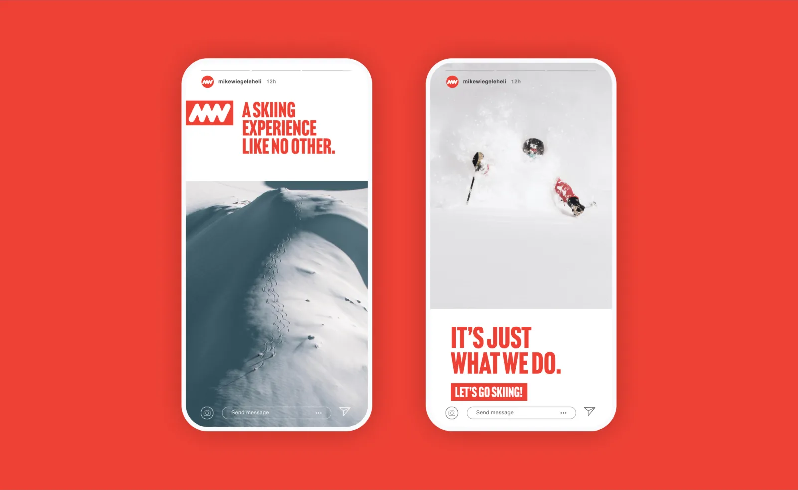 A social story mockup