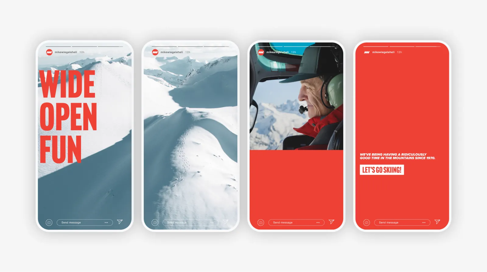 A social story mockup