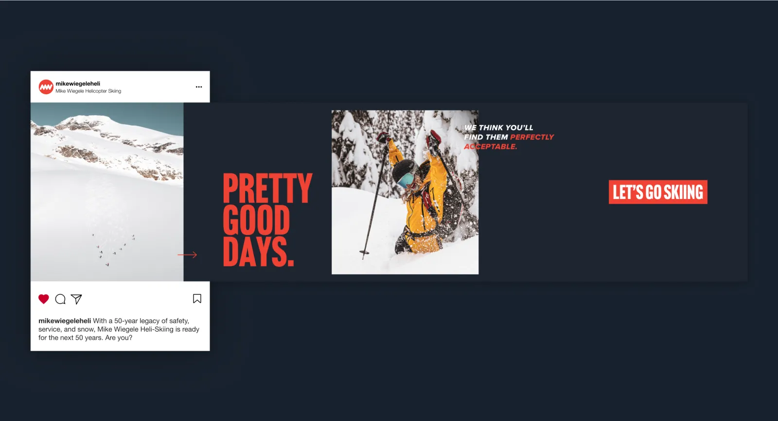 A social carousel mockup