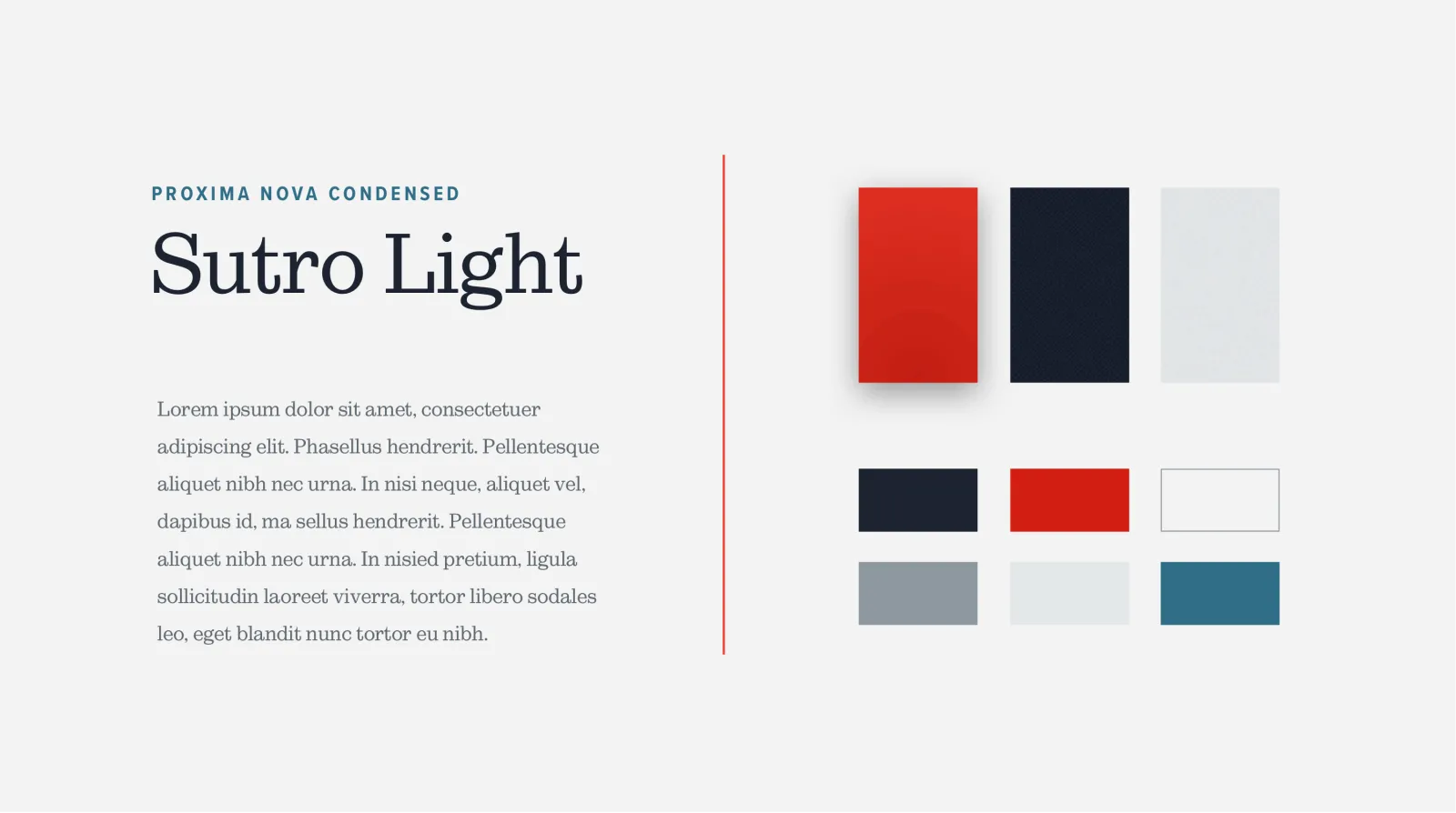 colours and fonts used on the site