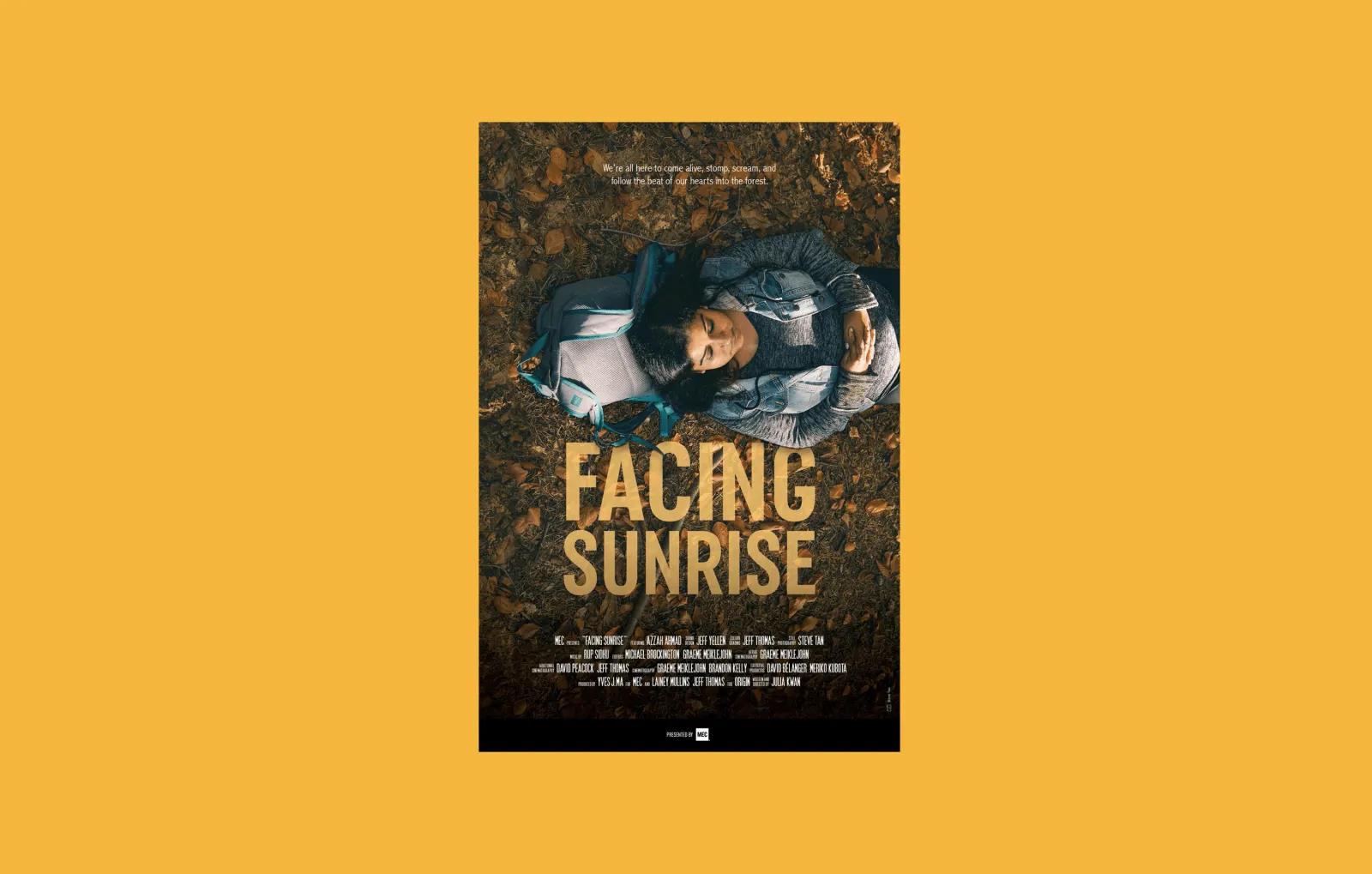 Facing Sunrise Poster