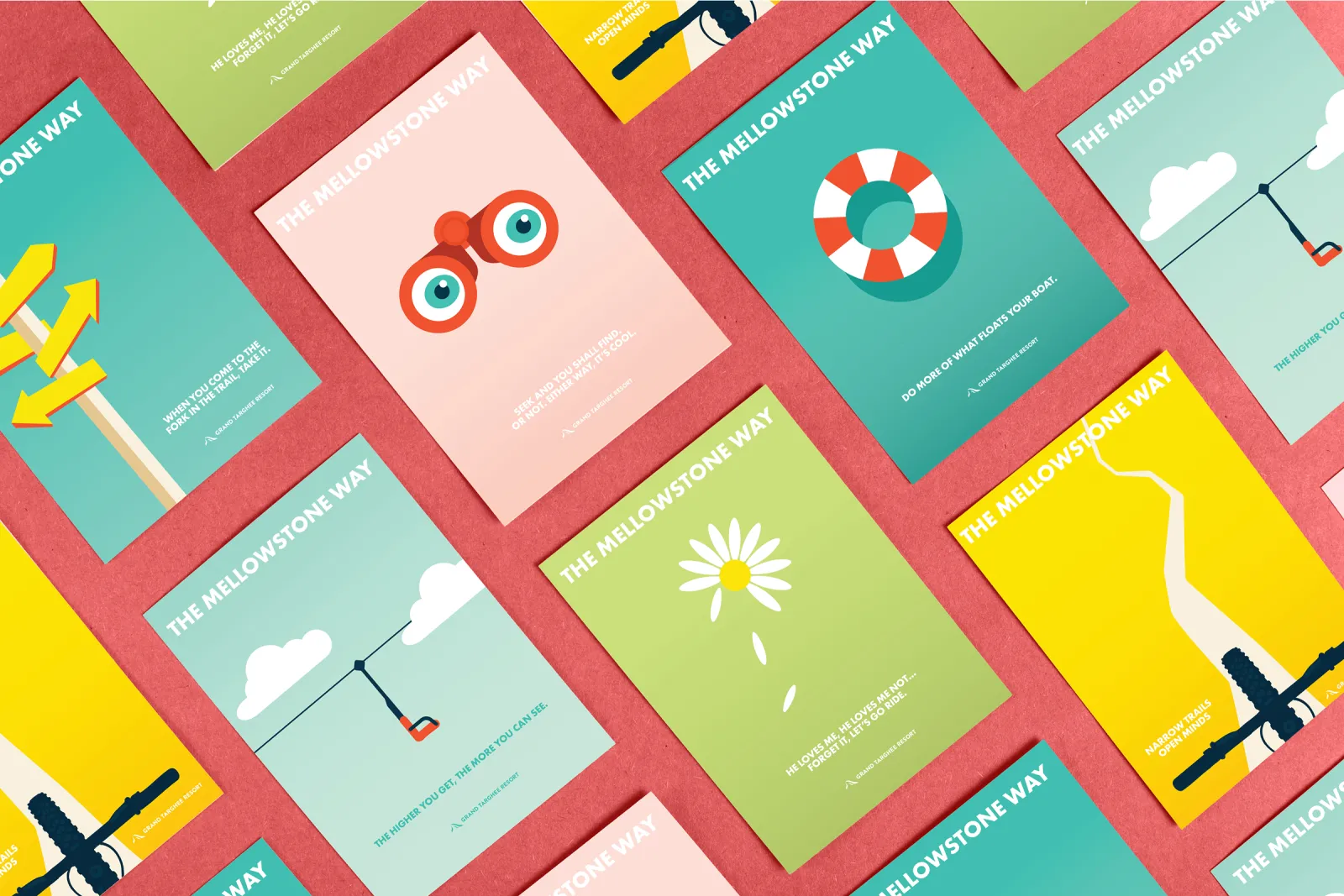 A mockup of multiple posters