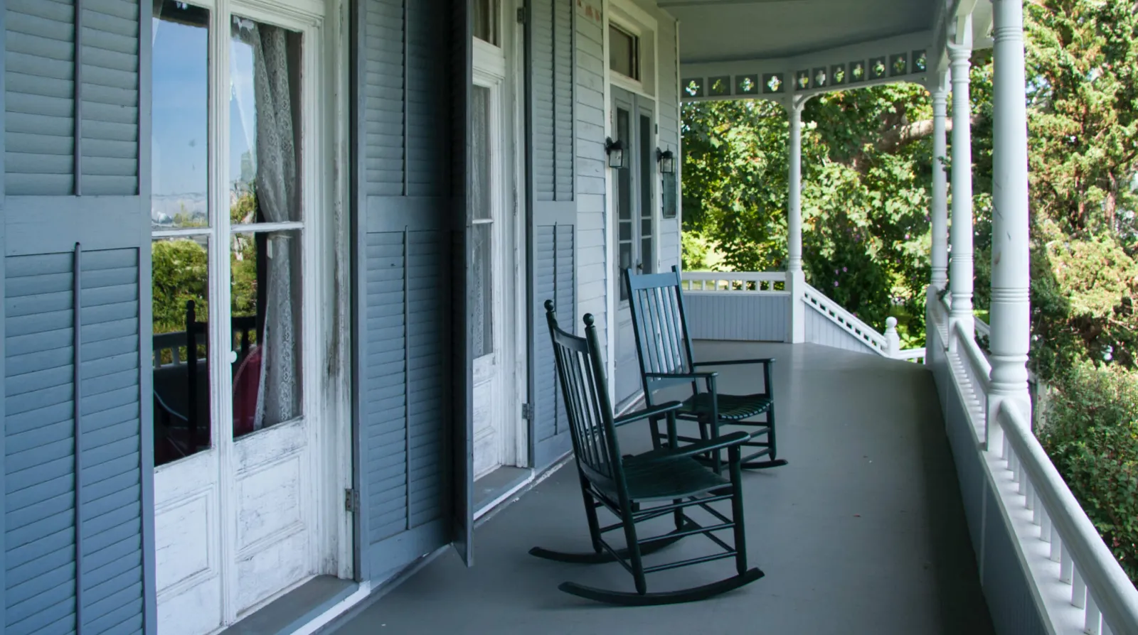 Typical New England porch