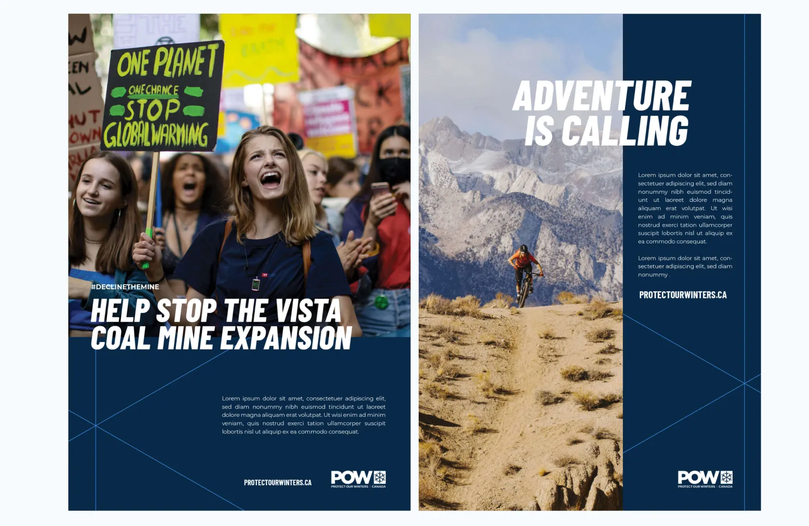 POW canada print ads