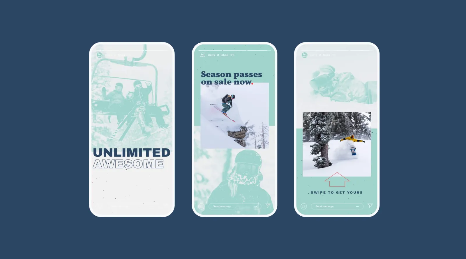 Sierra at tahoe instagram stories