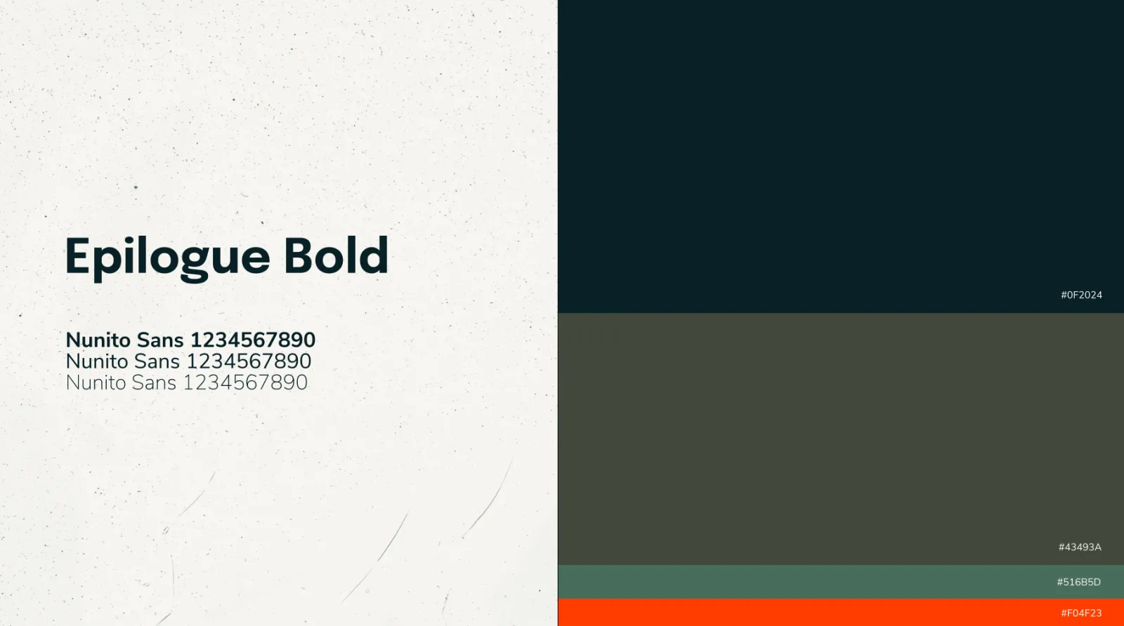 Brand fonts and colours for Silvercore outdoors