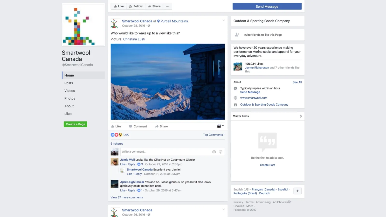 Facebook Influencer Post