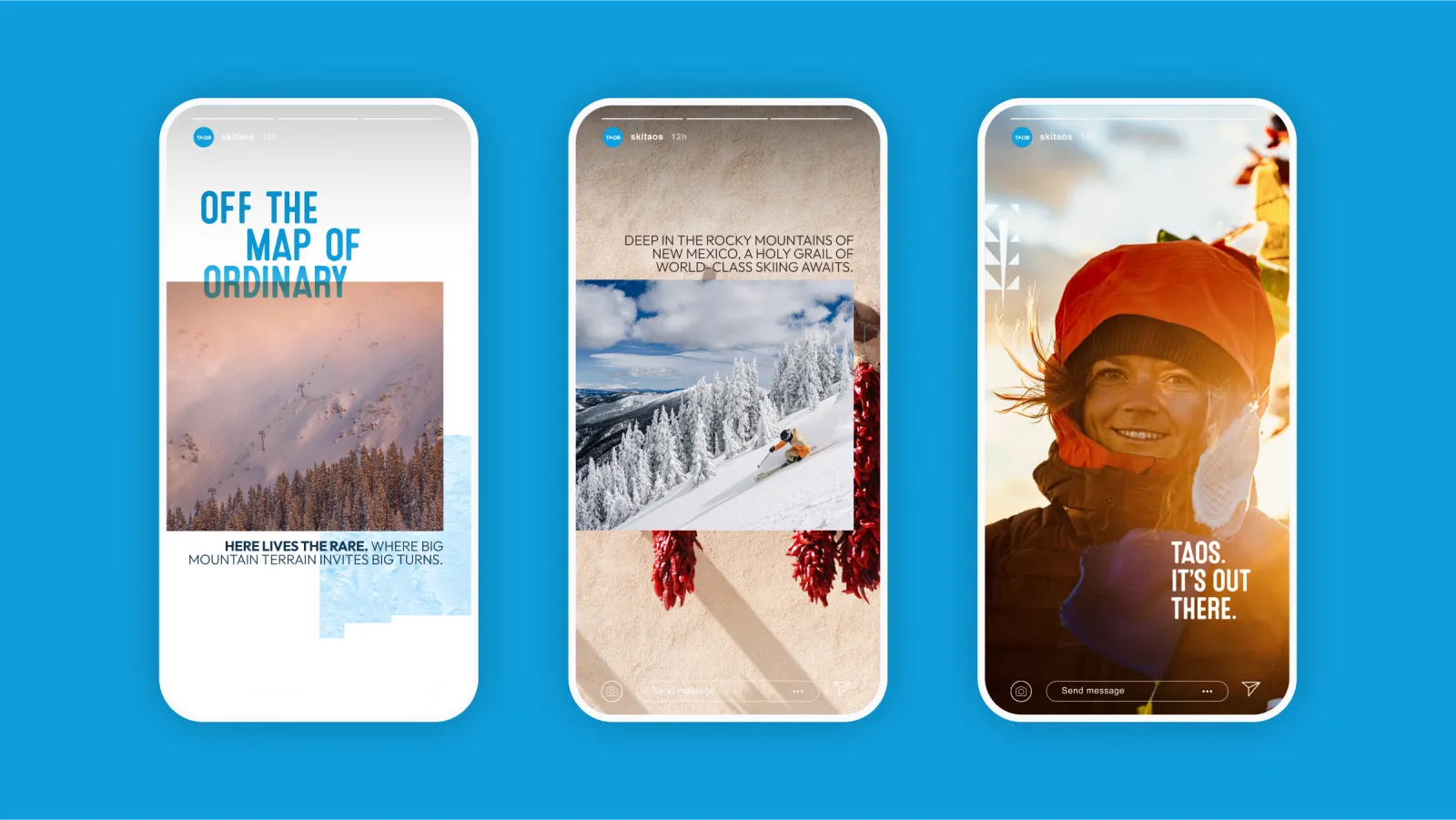 Instagram story showing campaign creative