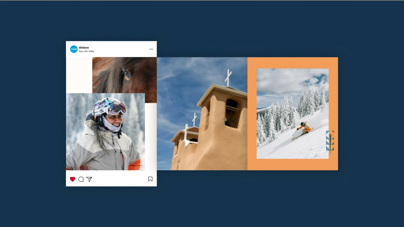 Instagram carousel showing brand creative