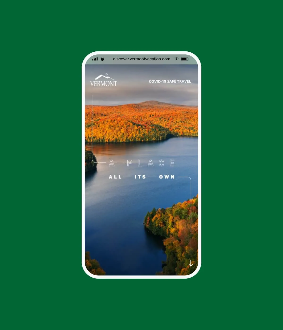 Website mobile mockup