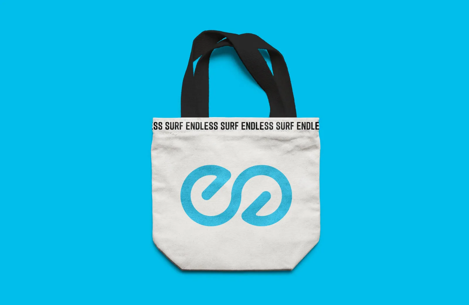 Endless Surf tote bag design