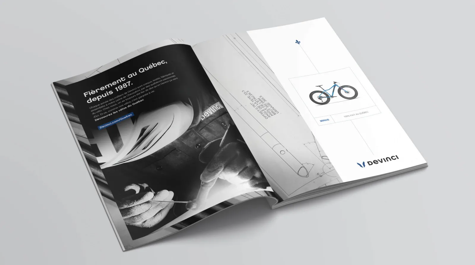 Devinci french print ad