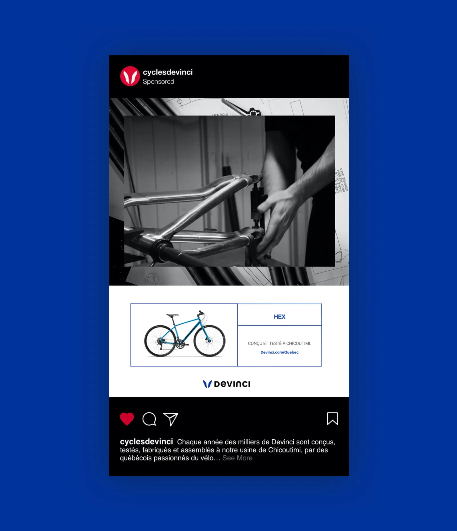 Instagram in feed post french