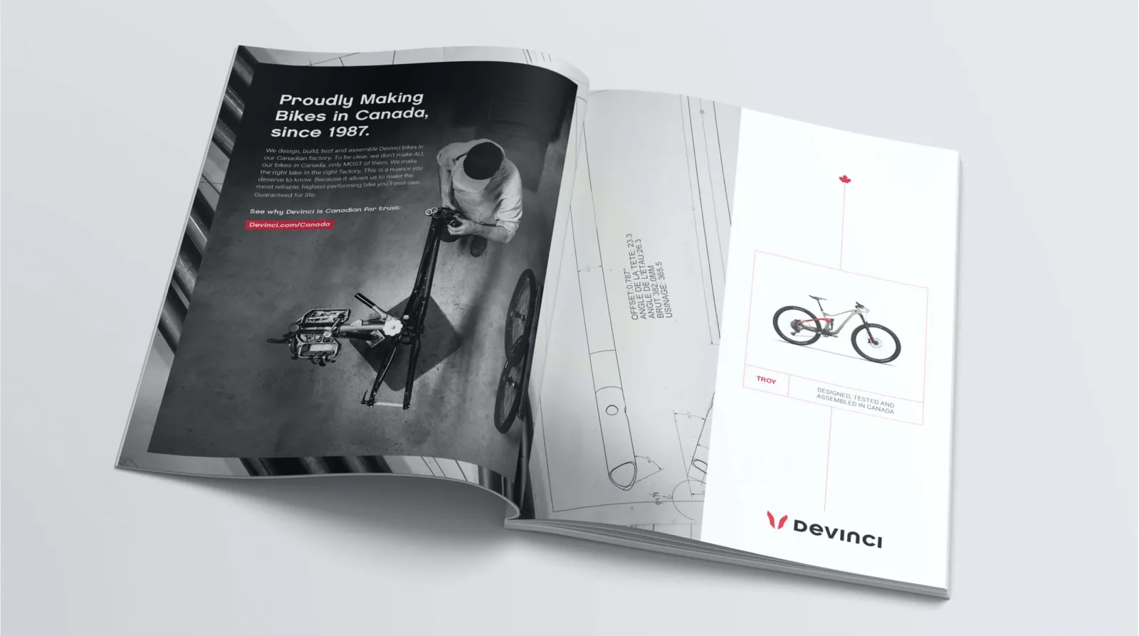 Devinci english print ad