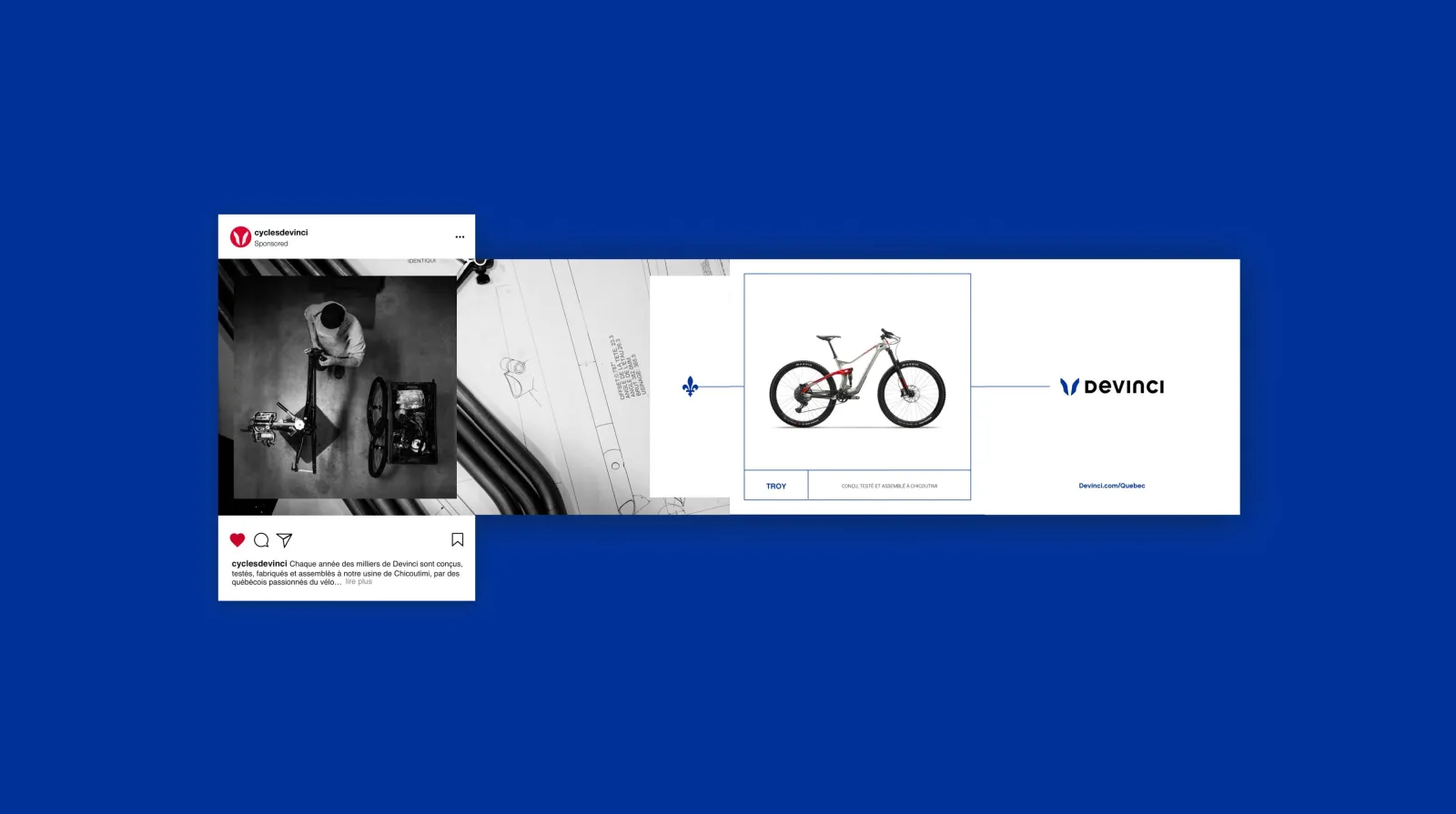 devinci social carousel ad