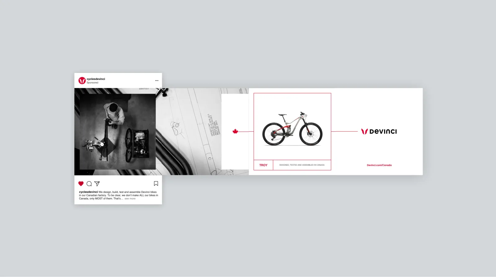 Devinci social carousel ad