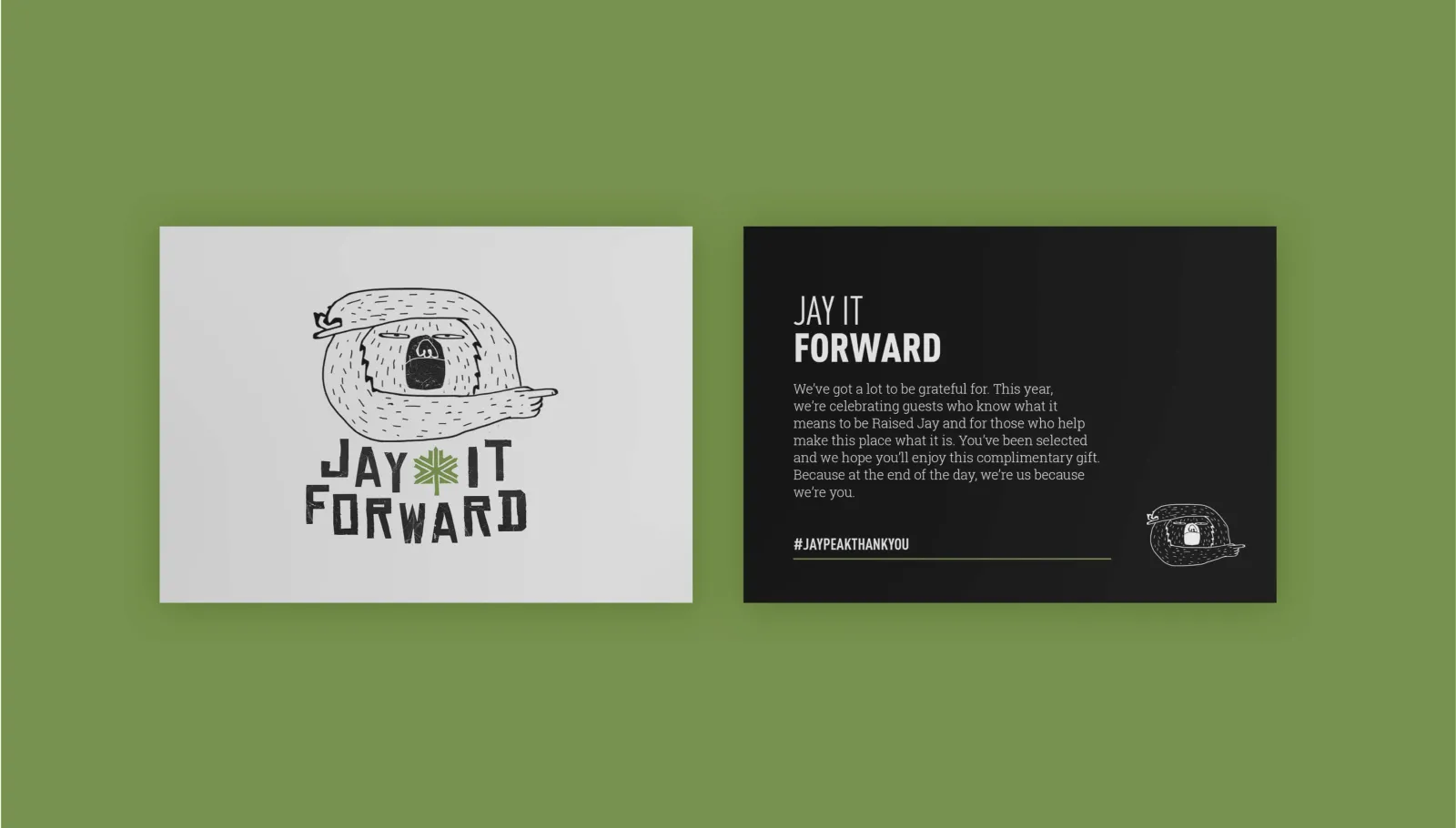 jay it forward post card