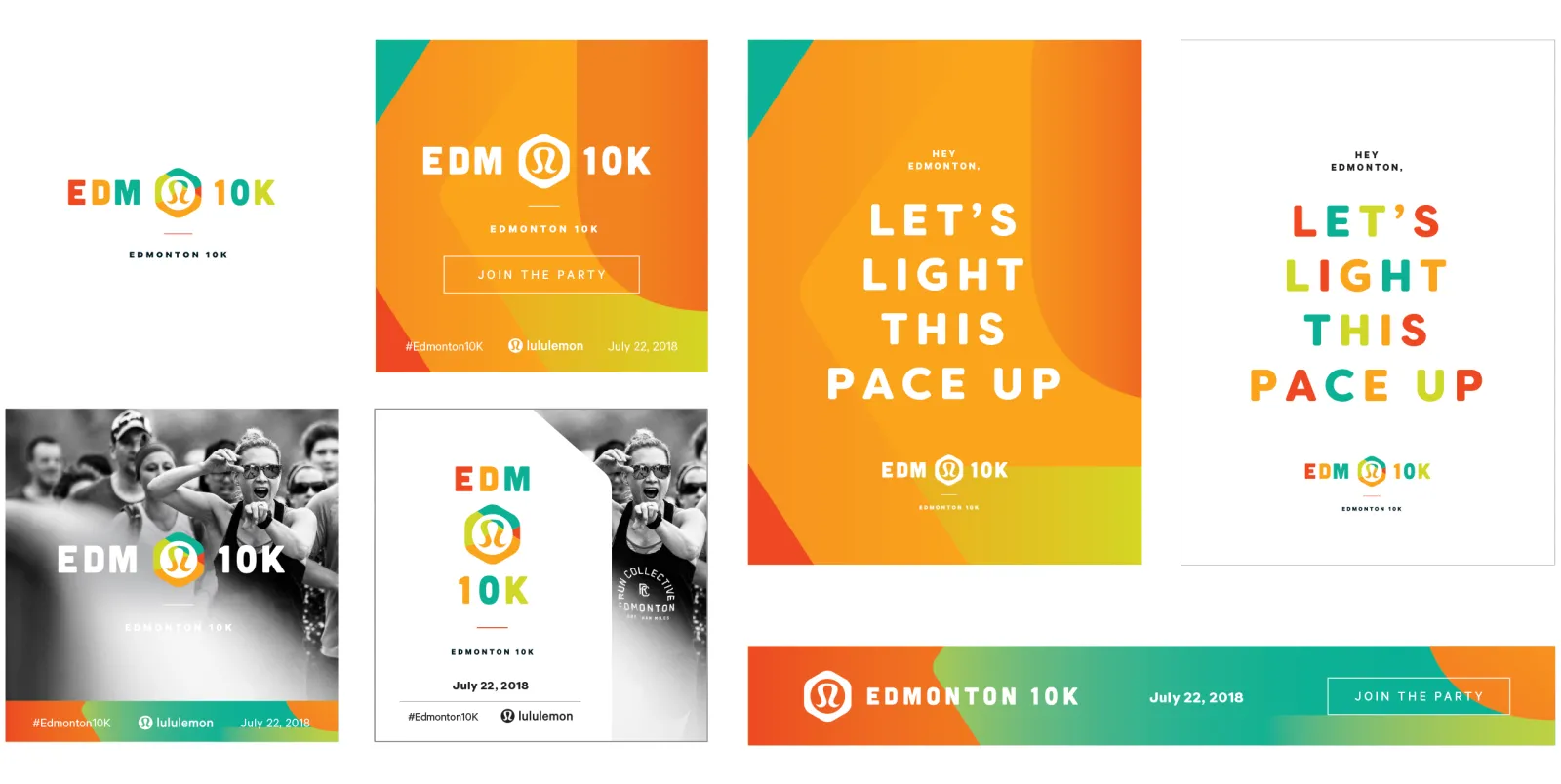 lululemon 10k Edmonton Brand Identity
