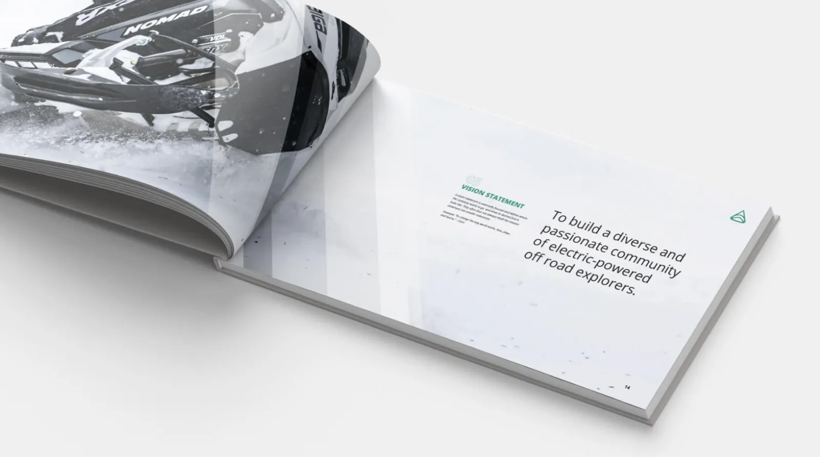 Taiga's vision statement articulated in a book