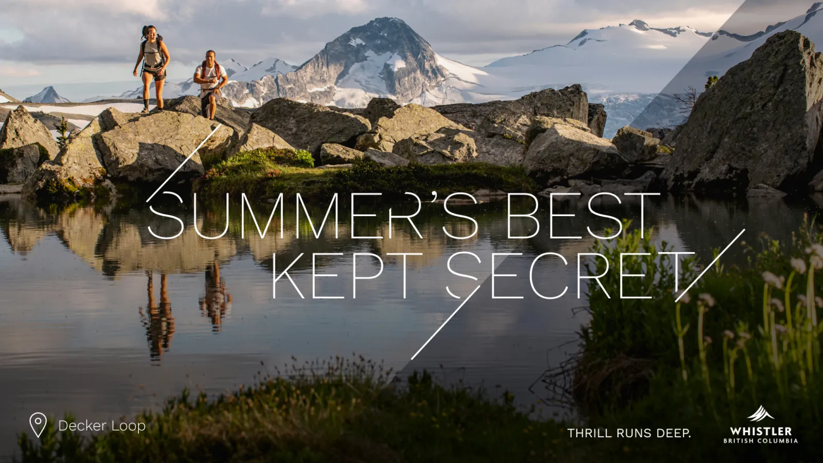 couple hiking in alpine