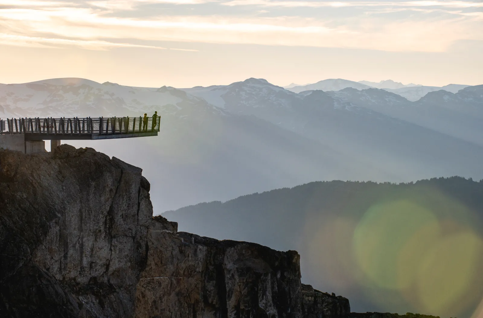 view of lookout on the top of whistler's alpine