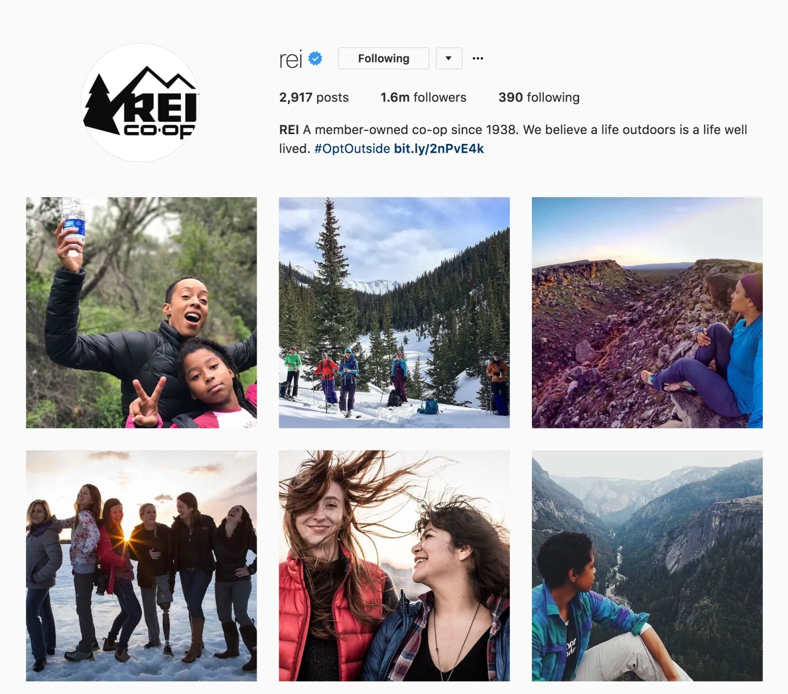 REI Instagram 2016
