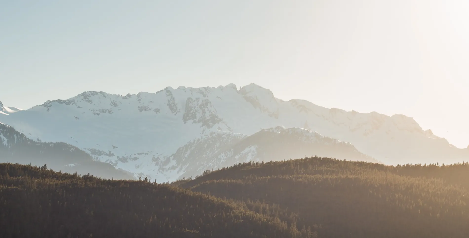 Mountains at sunset