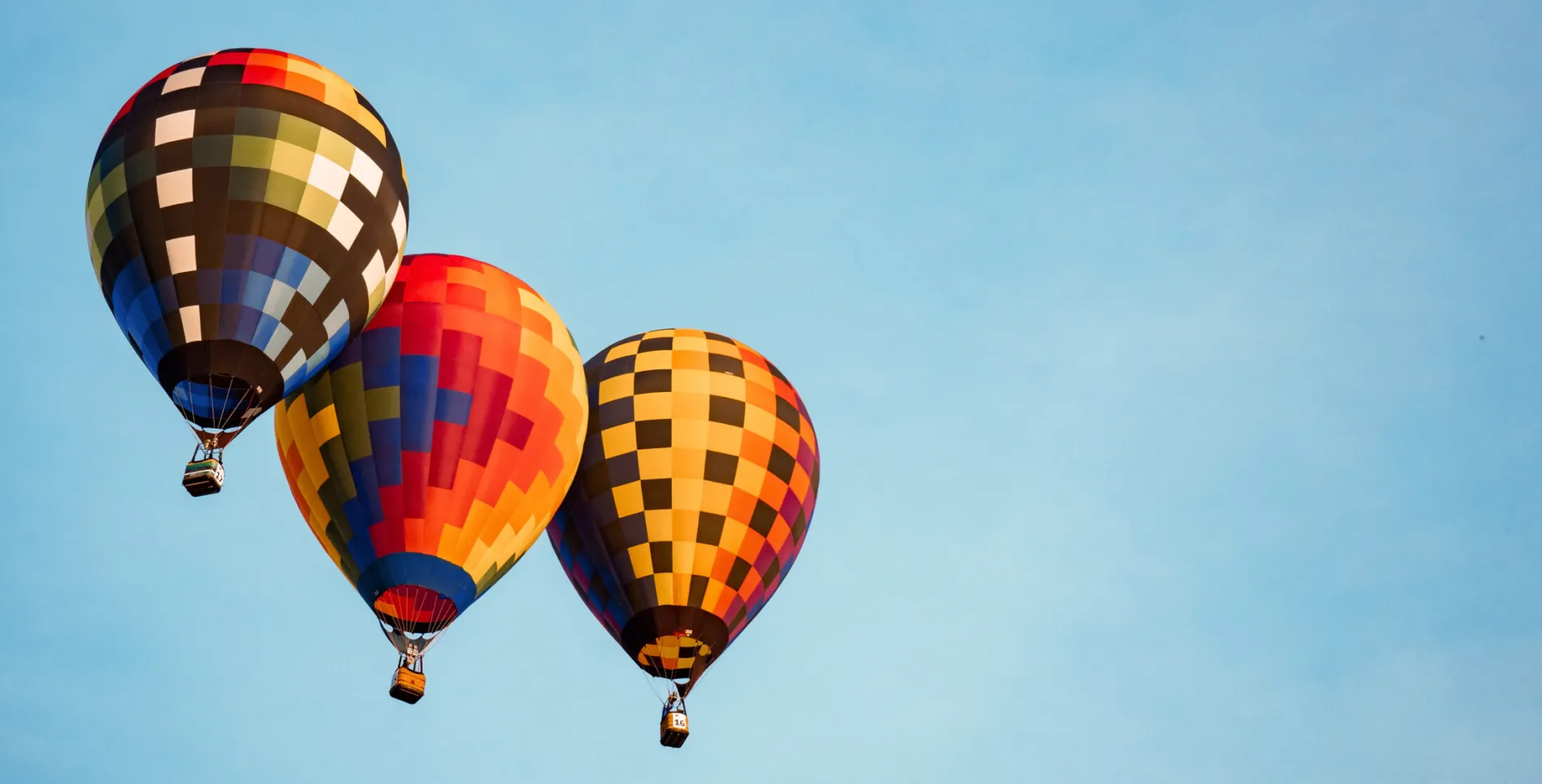 hot air balloons flying in sky